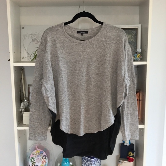 FUNKTIONAL Black Gray Dual Media Hi Lo Top - Picture 4 of 11